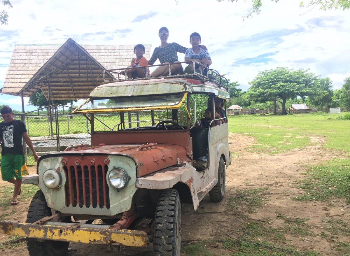 jeepney ride in calauit safari coron