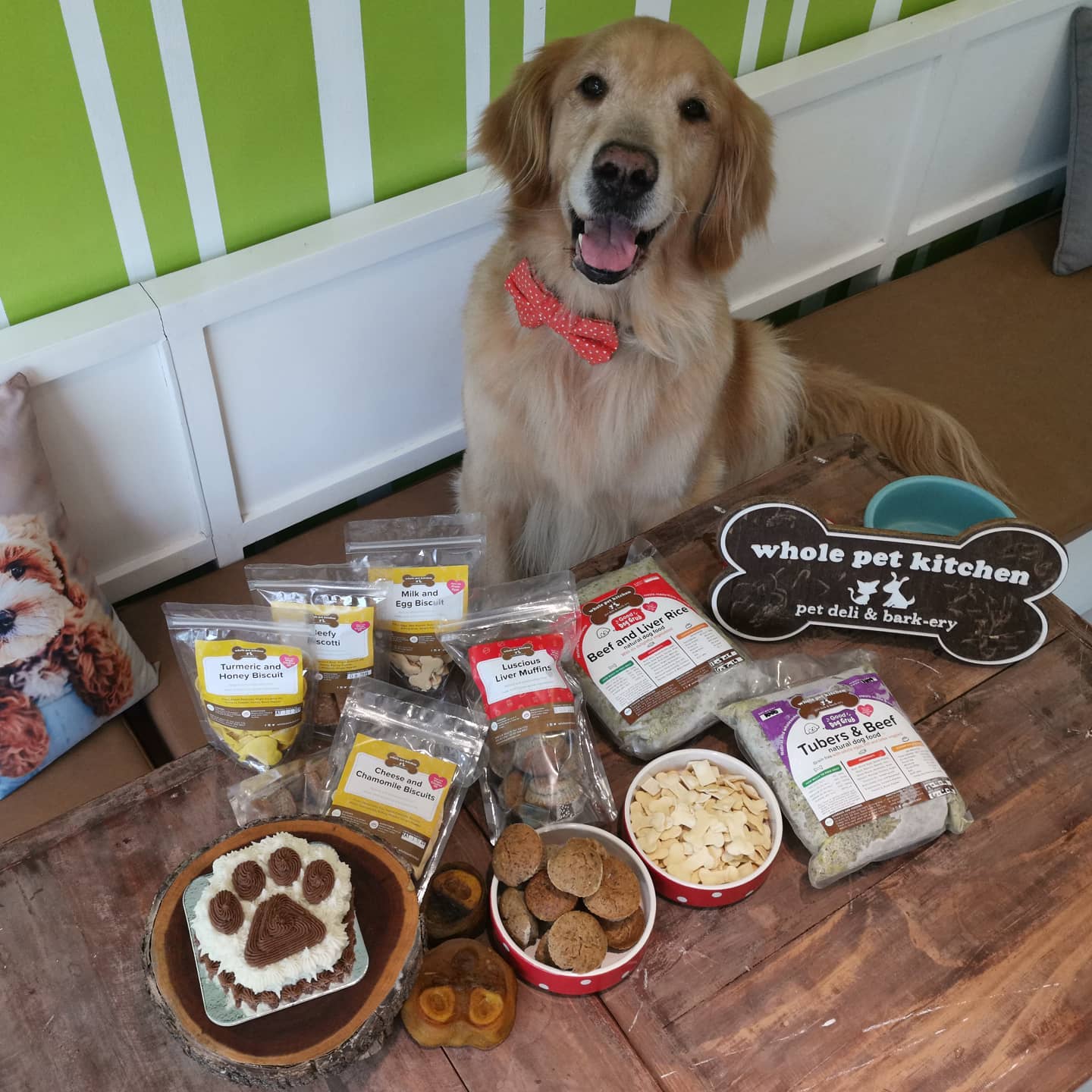 dog cake and dog treats from Whole Pet Kitchen